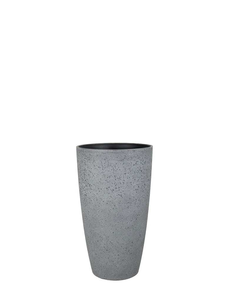 A high-angle view of the Big Round Marble Planter, showcasing its sleek marbled finish and stylish, round design. The eco-friendly PP material offers durability and lightweight mobility, making it perfect for both indoor and outdoor spaces.