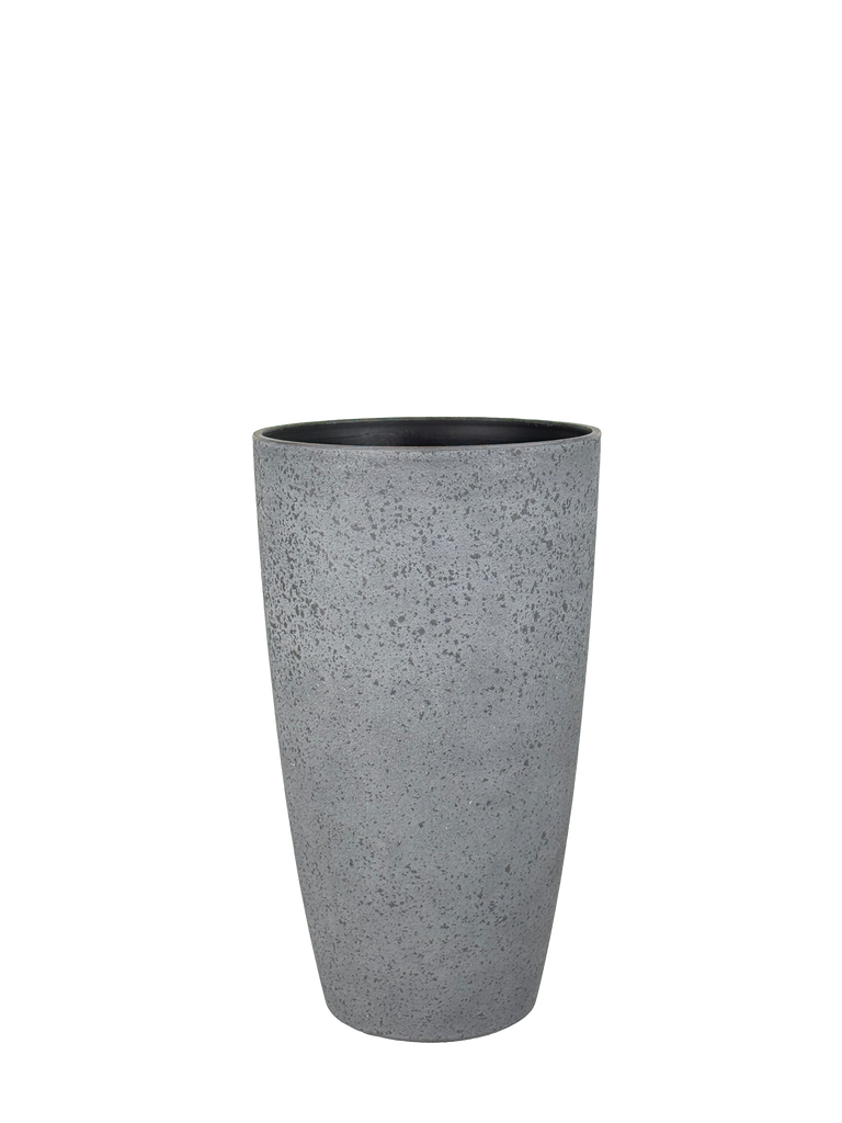 A high-angle view of the Big Round Marble Planter, showcasing its sleek marbled finish and stylish, round design. The eco-friendly PP material offers durability and lightweight mobility, making it perfect for both indoor and outdoor spaces.