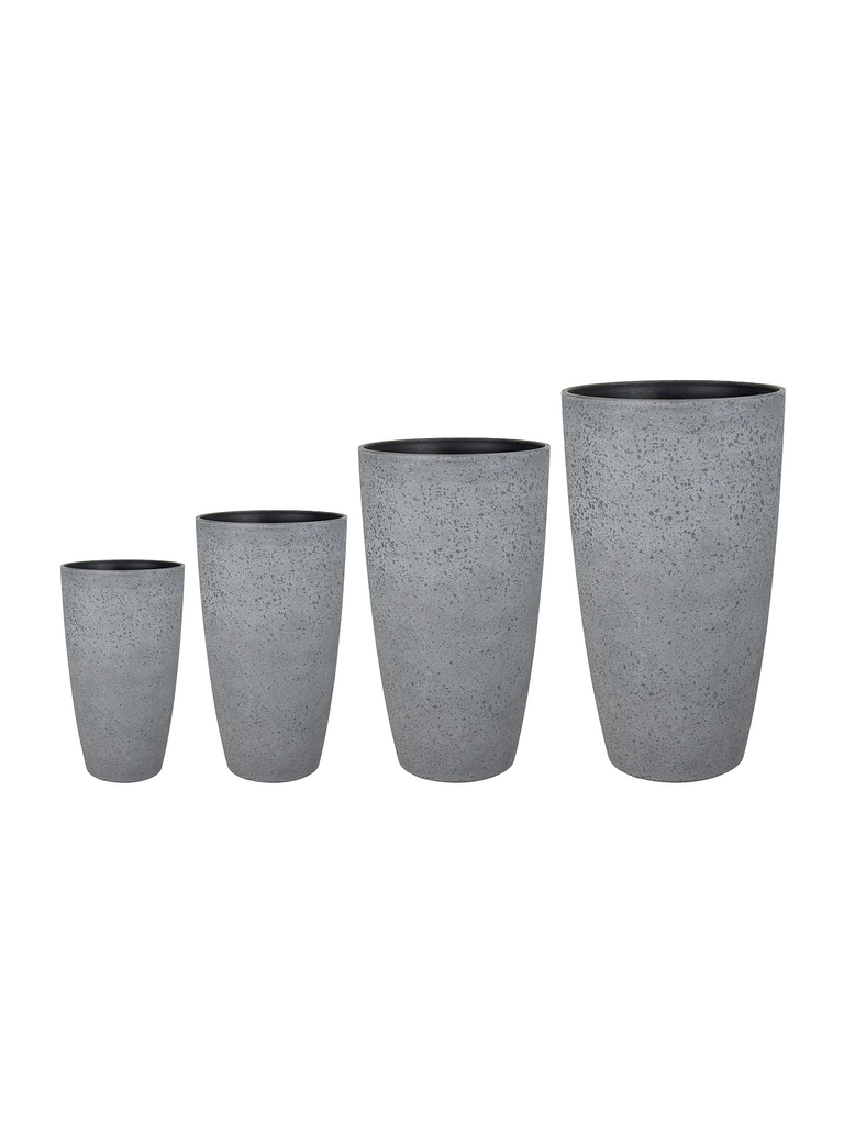 A high-angle view of the Big Round Marble Planter, showcasing its sleek marbled finish and stylish, round design. The eco-friendly PP material offers durability and lightweight mobility, making it perfect for both indoor and outdoor spaces.

