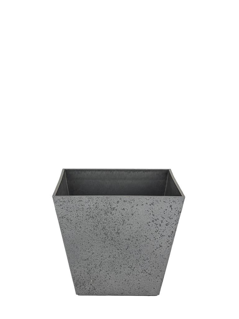 A high-angle view of the marbled finish eco-friendly PP planter, showcasing its sleek, modern design. The lightweight yet durable material makes it a versatile choice for both indoor and outdoor spaces, enhancing any home or garden setting.