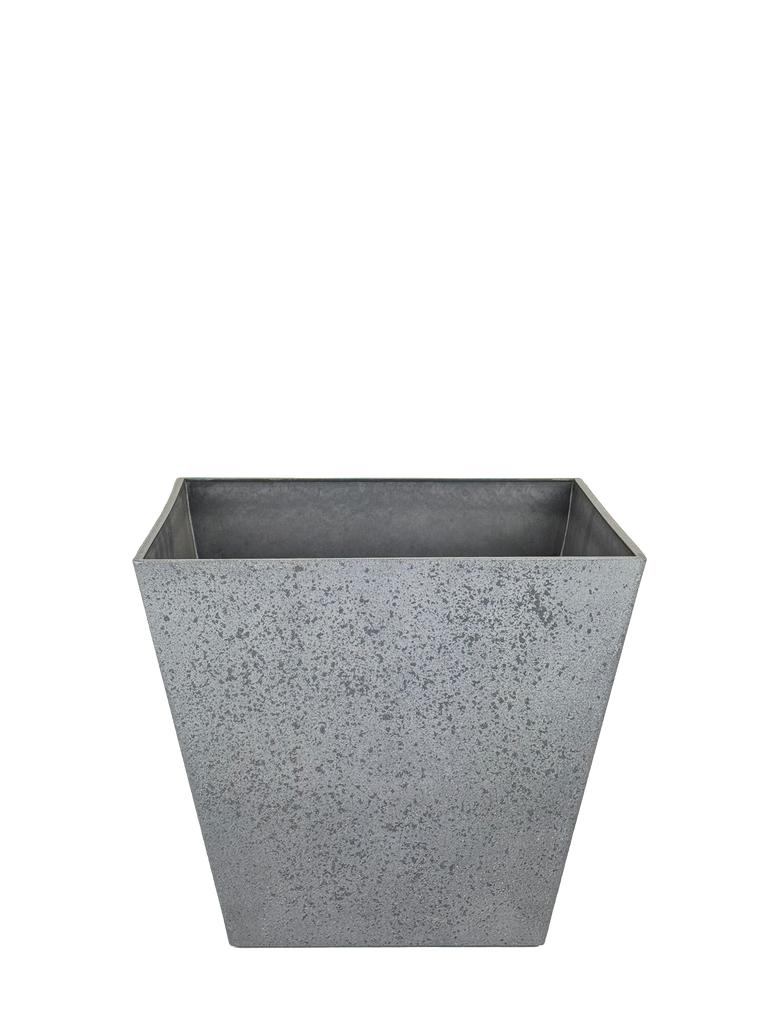 A high-angle view of the marbled finish eco-friendly PP planter, showcasing its sleek, modern design. The lightweight yet durable material makes it a versatile choice for both indoor and outdoor spaces, enhancing any home or garden setting.